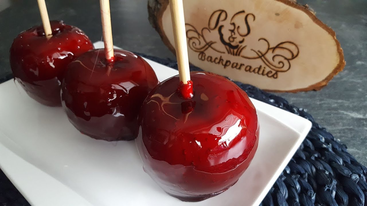 Kandierte Äpfel selber machen 🍎 P&S Backparadies