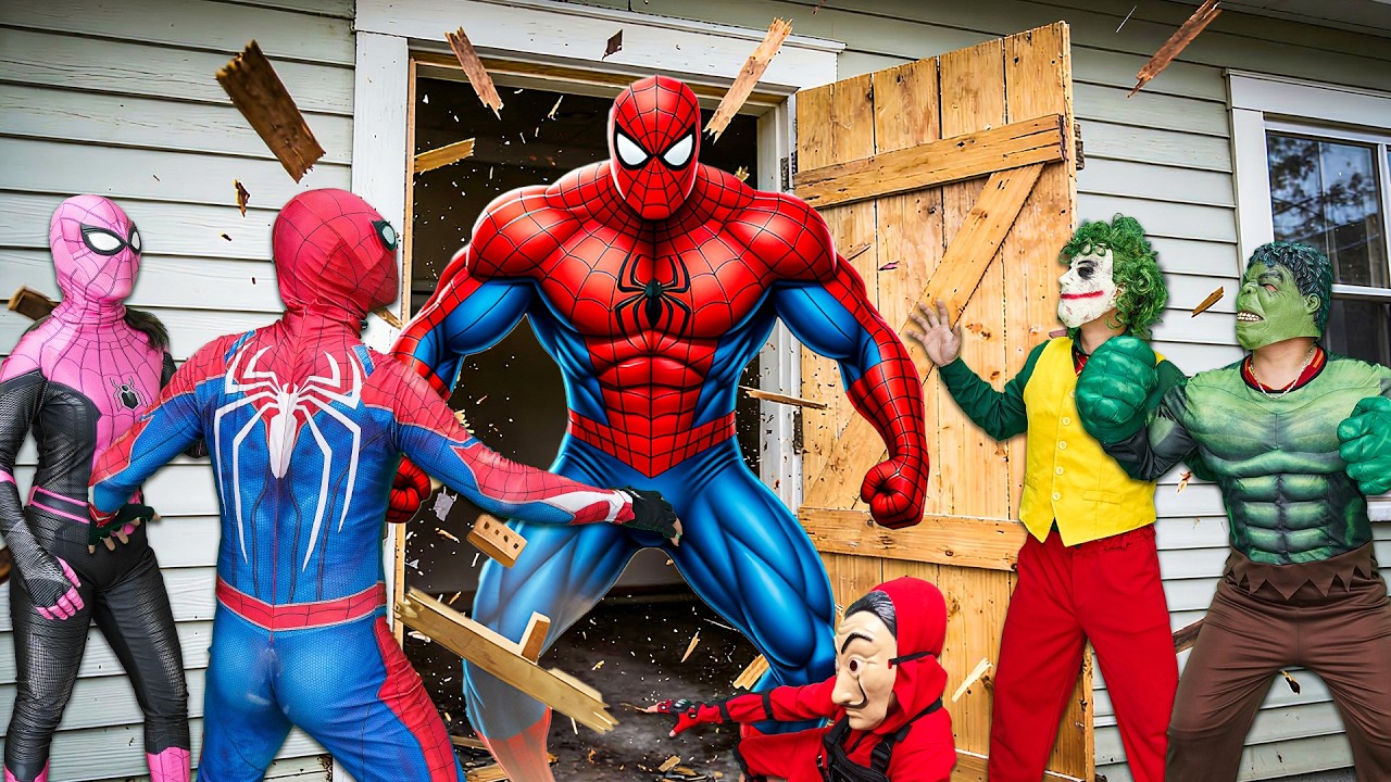 A TRUE HERO! RED SPIDER-MAN Defends a BEGGAR from JOKER!