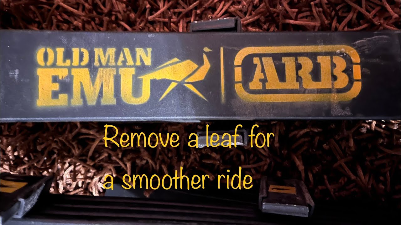 How to remove a leaf from OME Dakar springs 2015 Tacoma