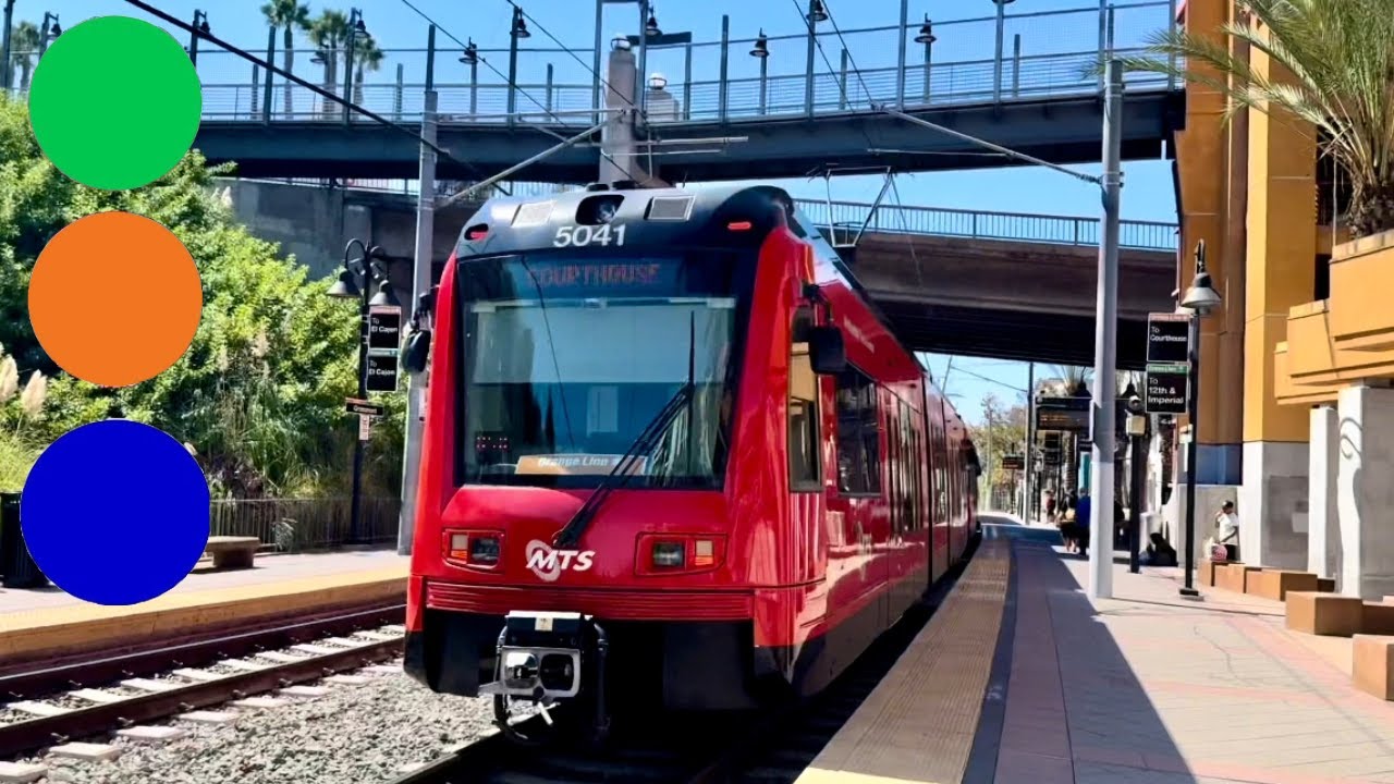 San Diego MTS Trolley Train Compilation - September 2024 | All Lines