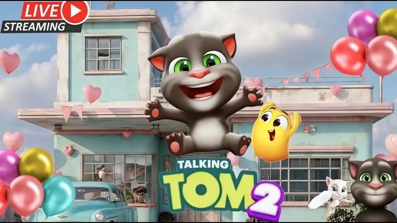 Talking tom live #talkingtom #talkingtom2 #tranding #live #funnycats