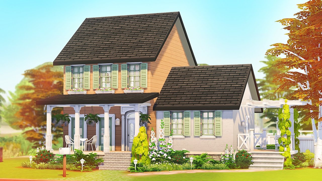 COUNTRYSIDE FAMILY COTTAGE 💕 | The Sims 4 Speed Build