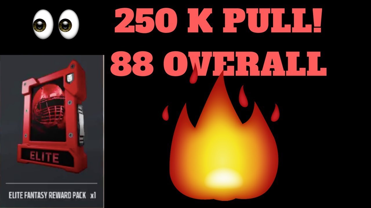 88 OVERALL PULL! 250 K COINS MADDEN 18 ULTIMATE TEAM GAUNTLET PACK OPENING
