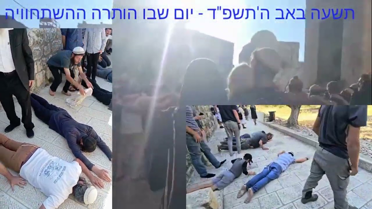 תשעה באב ה'תשפ''ד - יום שהותרה בו ההשתחוויה בהר הבית