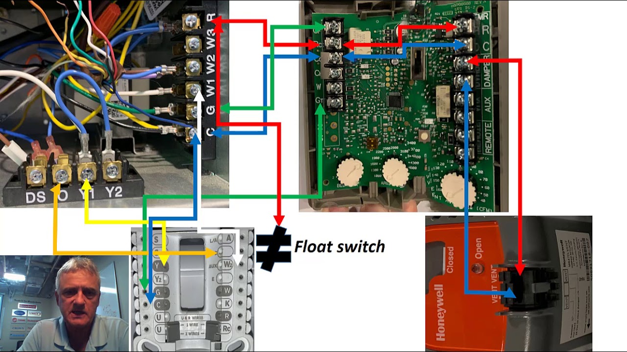 honeywell w8150 whole house ventilation wiring