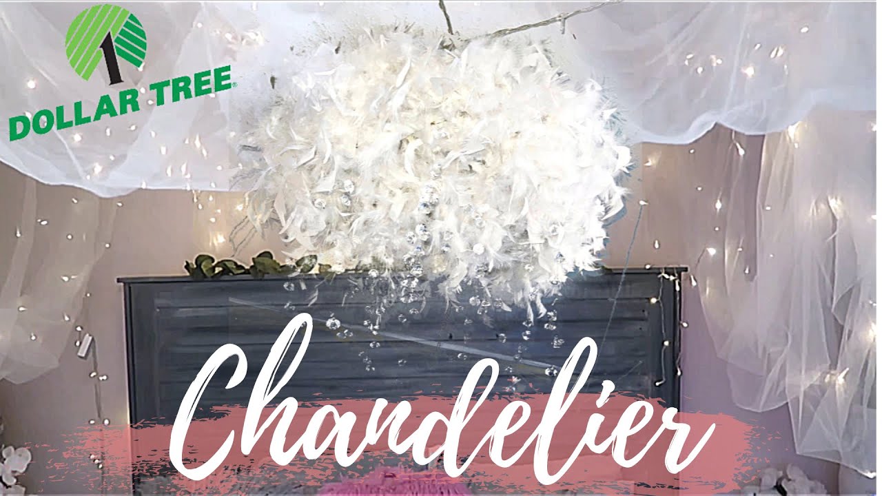 DIY Dollartree Chandelier|Flower Wall