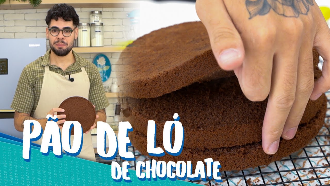 PÃO DE LÓ DE CHOCOLATE PROFISSIONAL | MASSA PERFEITA PARA BOLO DE ANIVERSÁRIO
