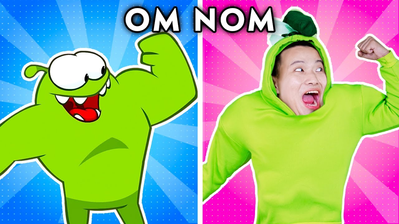 Super Om Nom - Parody of Om Nom's Story (Cut the Rope) | Woa Parody