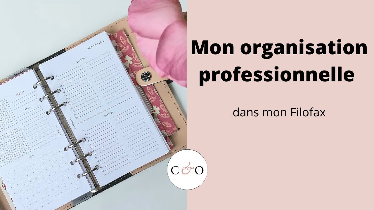 Mon organisation professionnelle dans mon Filofax The Original Patent