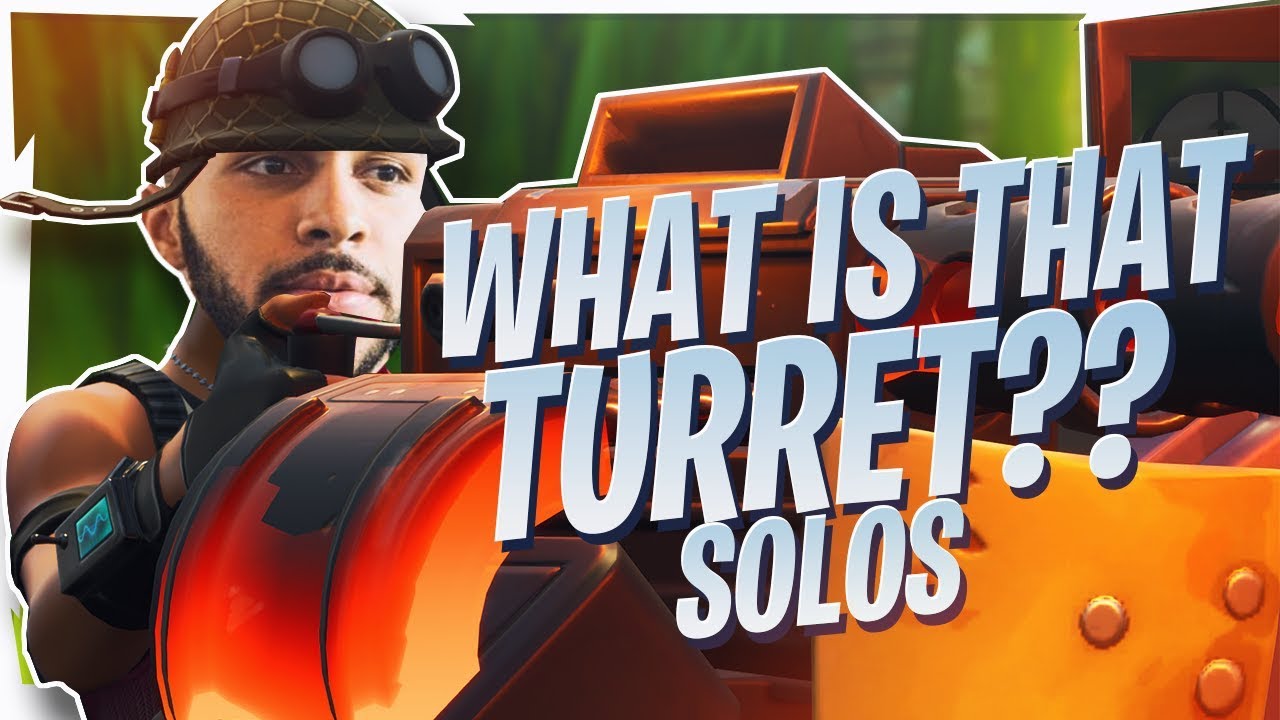 WHAT IS THAT TURRET?! HILARIOUS SOLO GAMEPLAY (Fortnite BR Full Game)