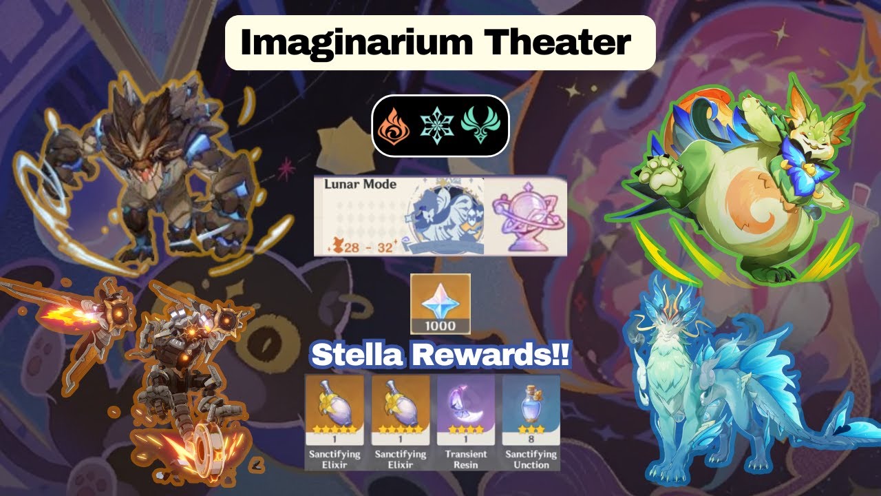 Lunar Mode Imaginarium Theater Walkthrough — December 2025! Beat All Bosses with the Right Team!