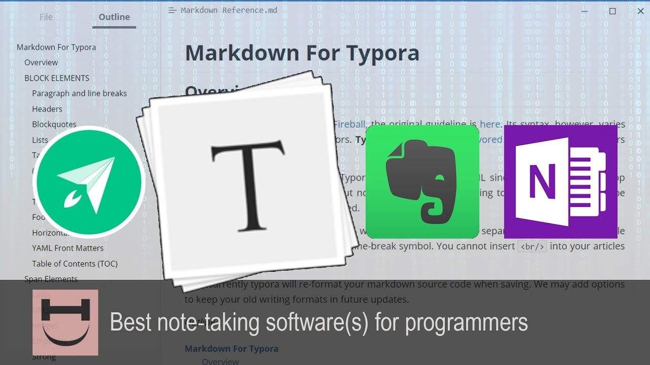 Best note-taking software for programmers - Typora