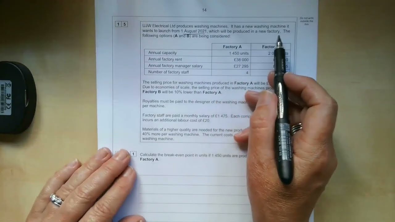 Q15 Marginal Costing Decision Making 
