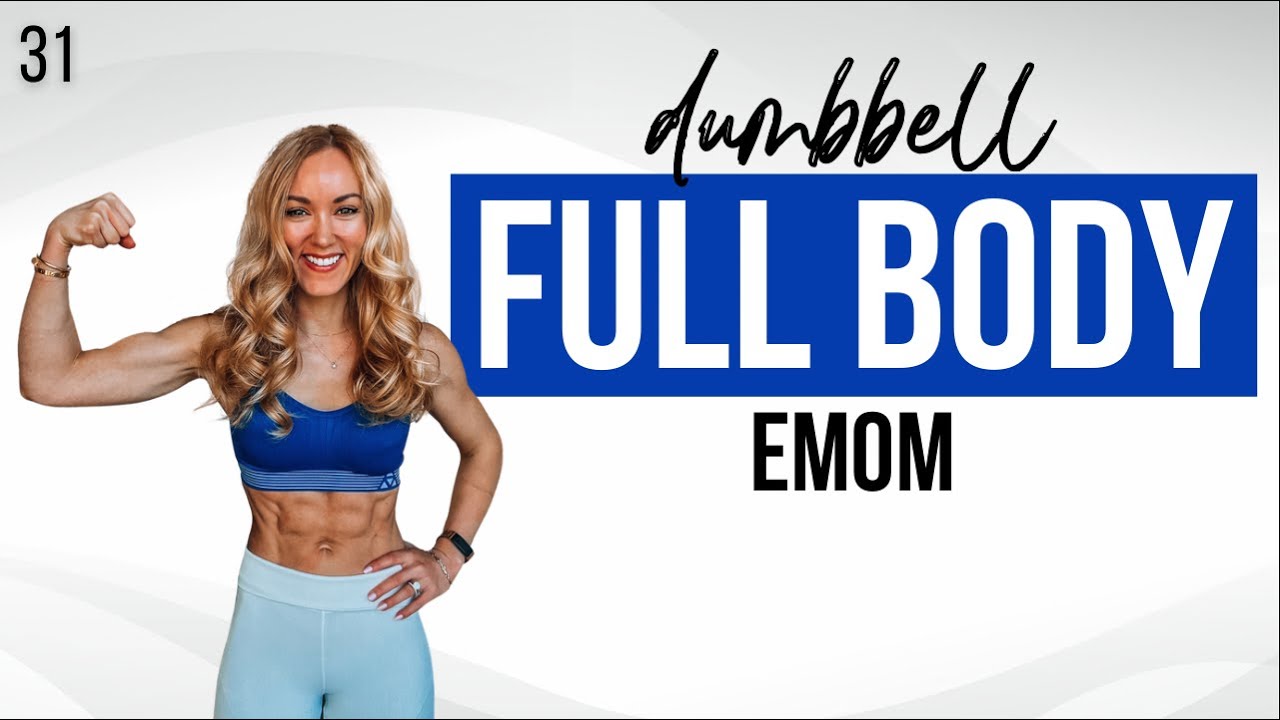 💥 40 Min Full Body EMOM Workout With Dumbbells at Home | Low Impact | Strong 31