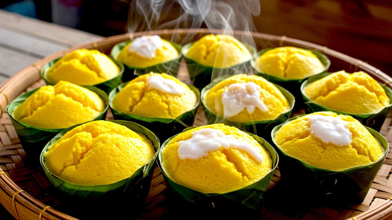 Making Palmy Fruit Cupcakes 🥥🍰 Street Food in Cambodia