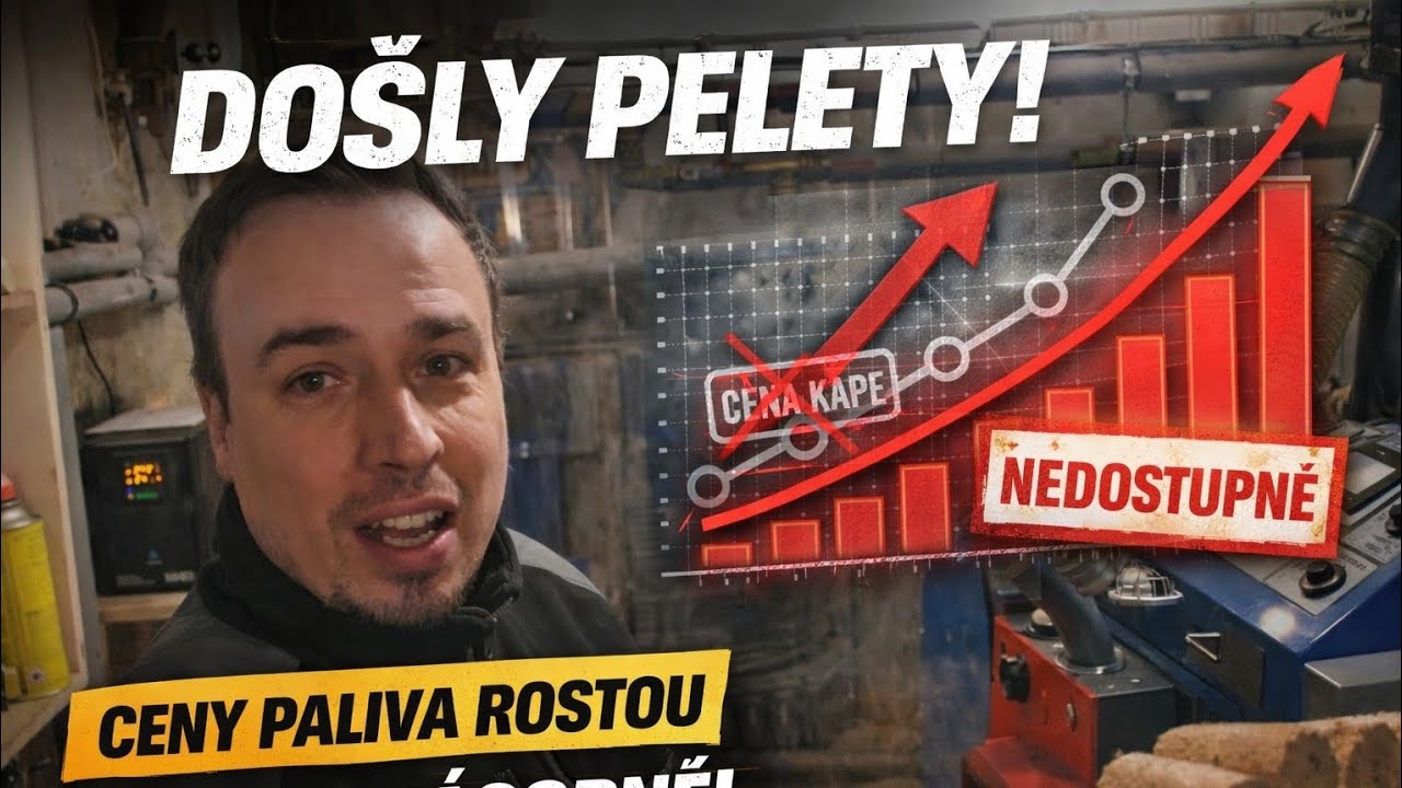 Došly pelety a nejsou k sehnání. Takhle topím dál.