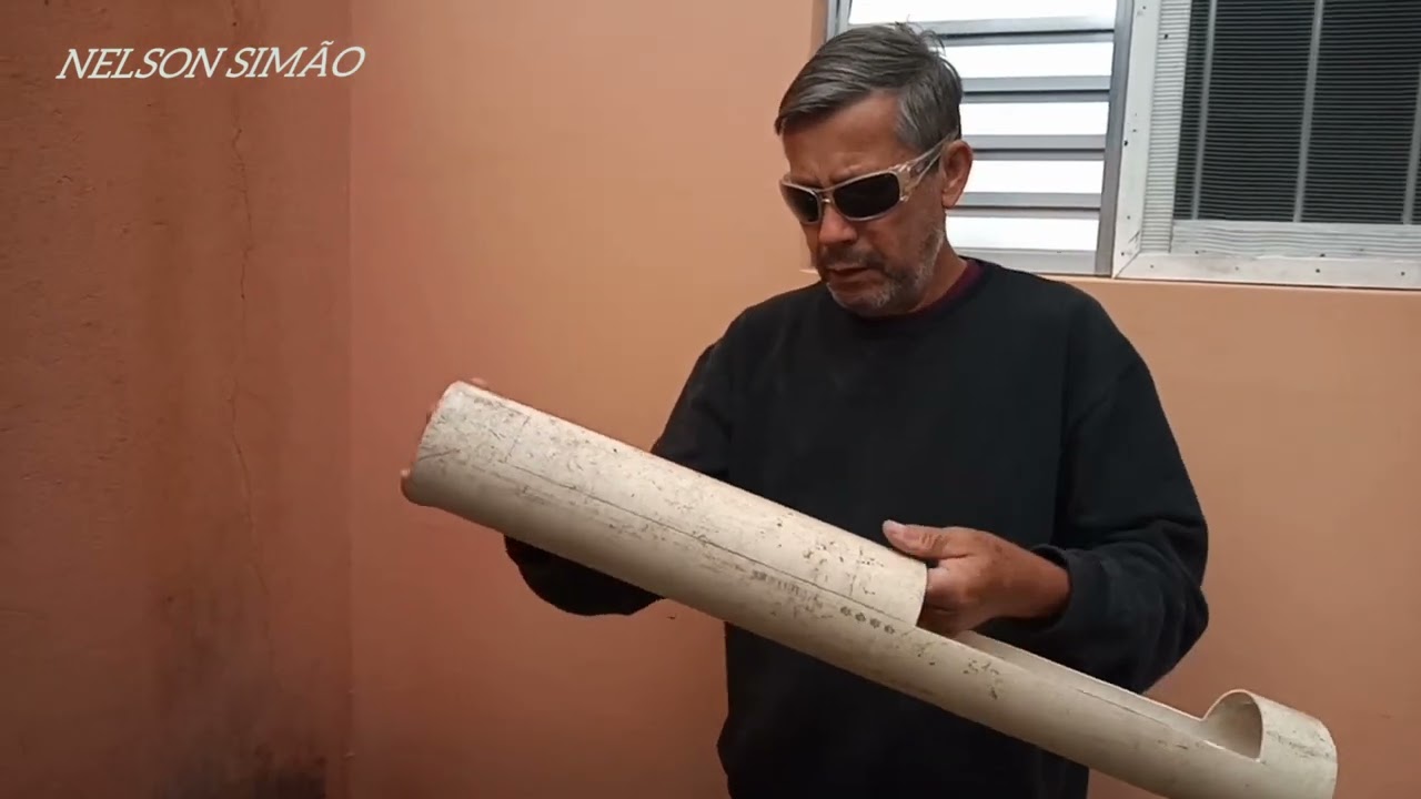 Como fazer vaso com cano de PVC.