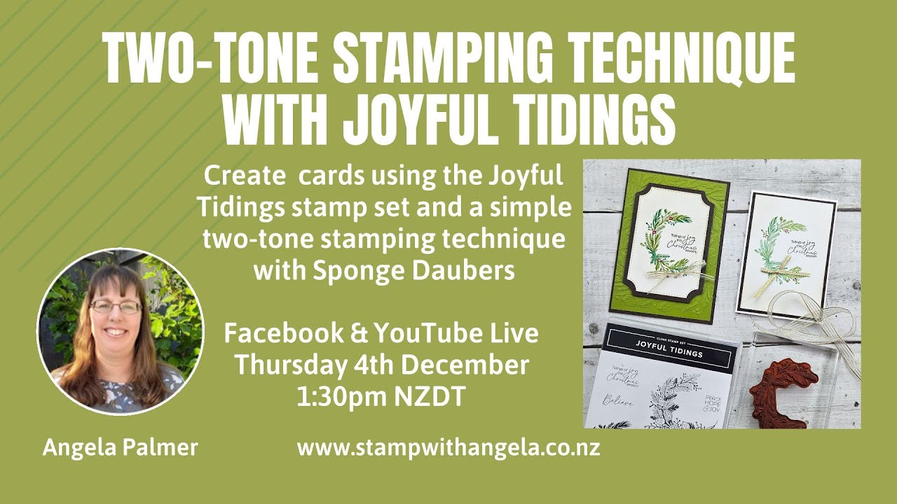 Two-Tone Stamping with Joyful Tidings