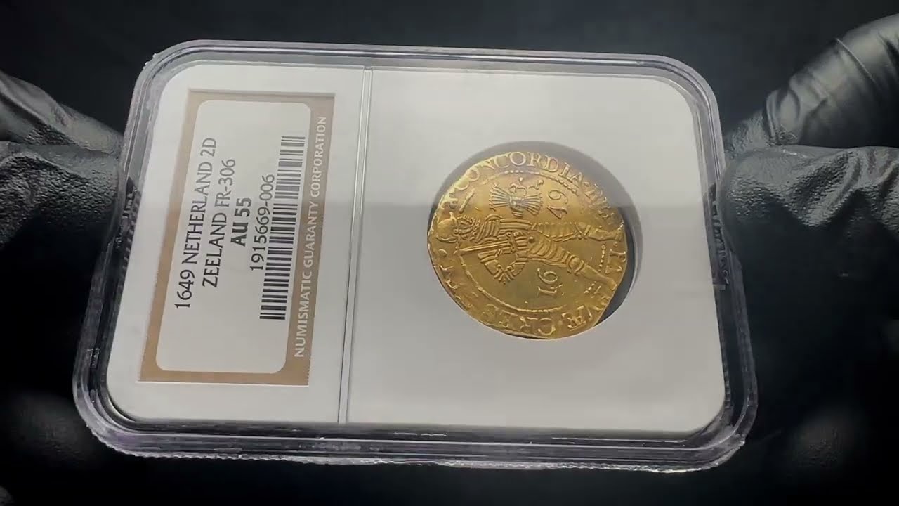 1649 Netherlands Zeeland 2 Ducat Gold NGC AU55