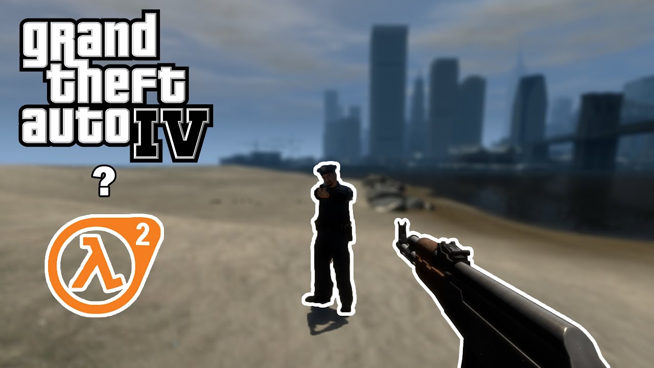 GTA 4 BUT its BHopping Niko vs Cops: Half Life Physics (ZMENU Mod)