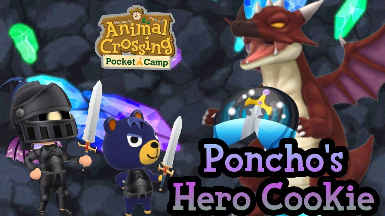 Poncho's Hero Cookie 🦇💎 | Animal Crossing Pocket Camp