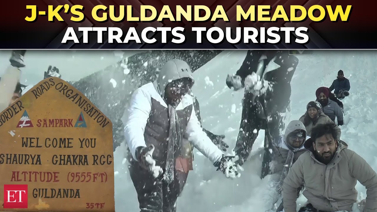 Jammu- Kashmir: Snow-capped Bhaderwah looks enchanting, Guldanda meadow attracts tourists