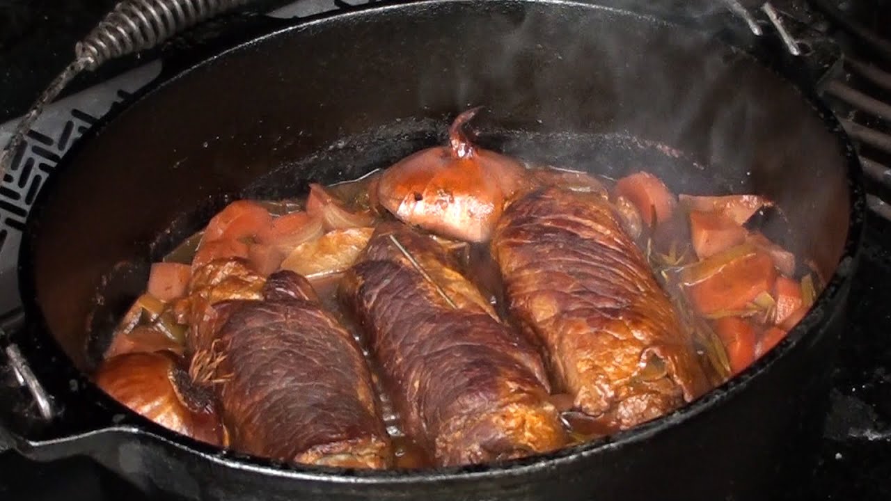 Rinderroulade aus dem Dutch Oven