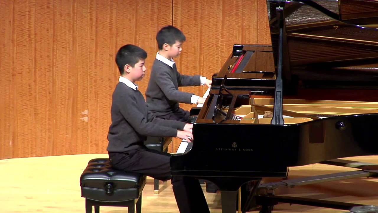 Ethan and Ryan Chi  Gershwin Three Preludes for 2 Pianos, 4 Hands