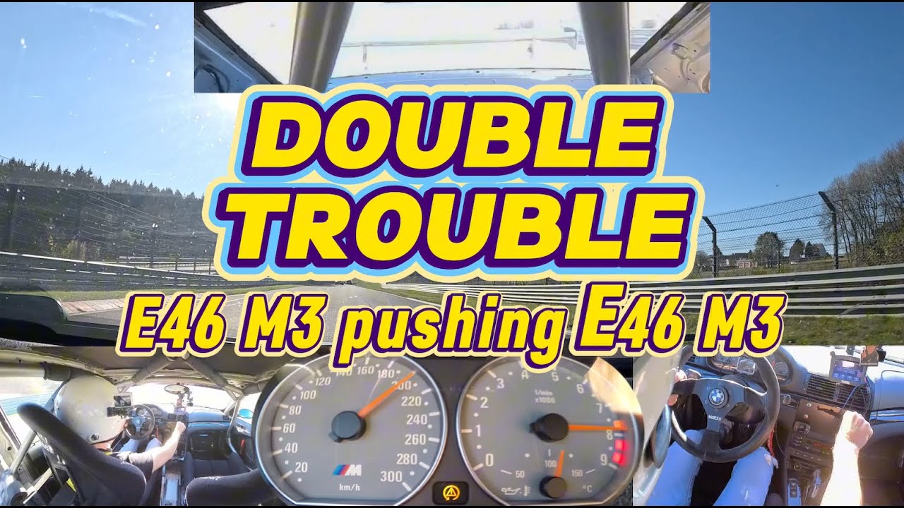 E46 M3 pushing E46 M3 around the #nürburgring #nordschleife #greenhell #touristenfahrten