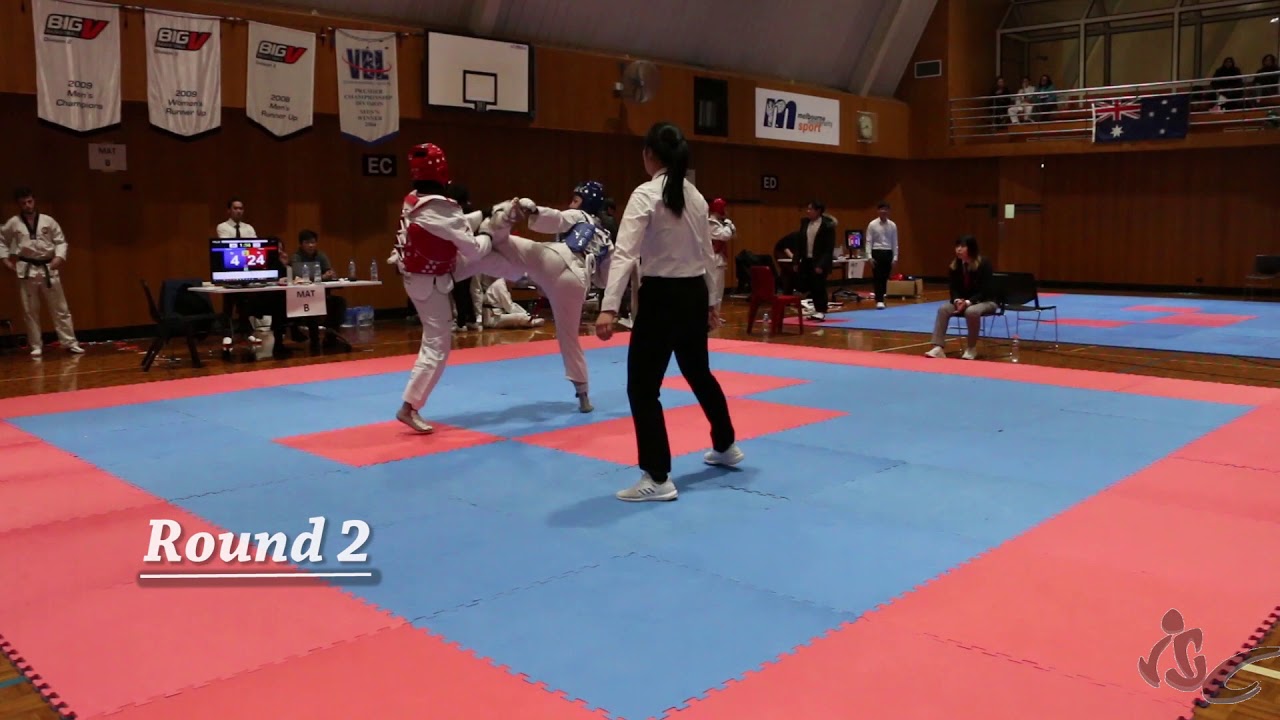 2018 VIUC  - Iman Harthy (TT) vs Airah Javorsky (LTU) - Female Black Belt Sparring (Welter)
