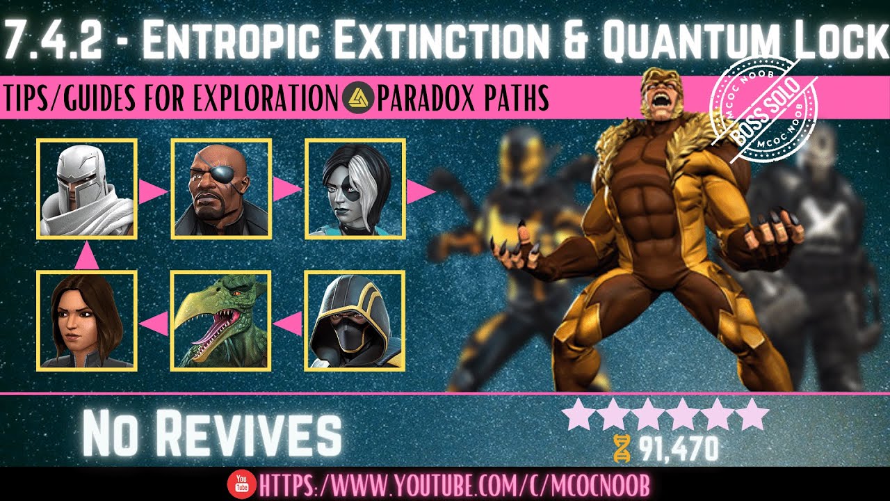 MCOC: Act 7.4.2 - Paradox, Entropic Extinction, Quantum Lock & Aggressive Book 2, Act 1.4 Sabertooth