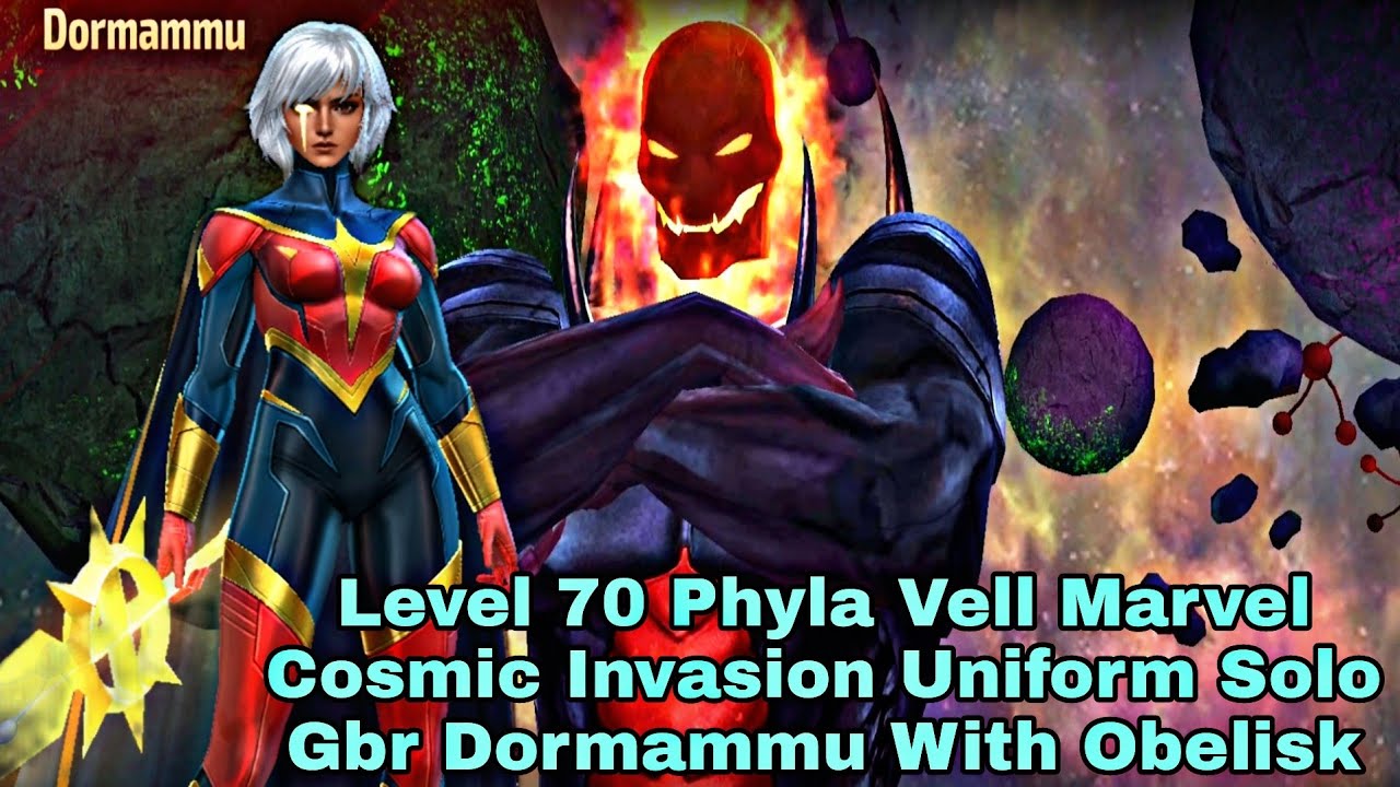 Level 70 Phyla Marvel Cosmic Invasion Uniform Solo Gbr Dormammu With Obelisk - Marvel Future Fight