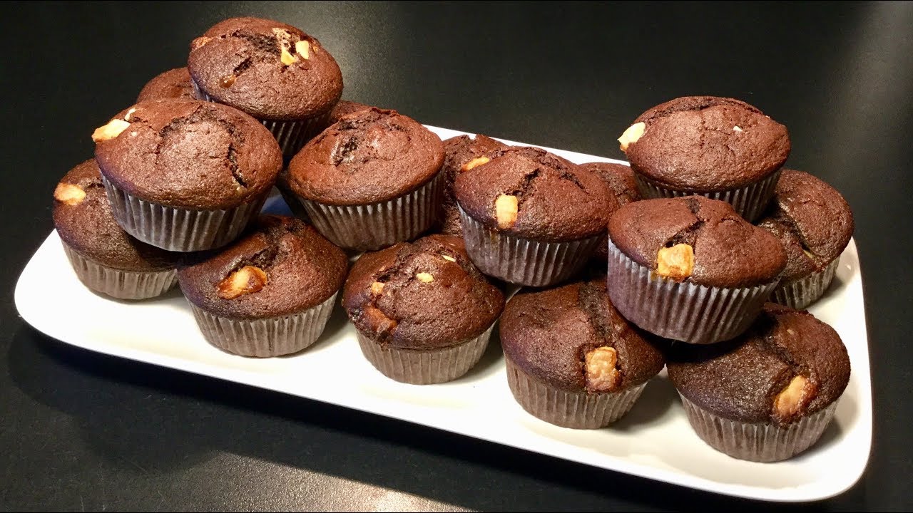 RECETTE DE MUFFINS EXTRA MOELLEUX AU NUTELLA ET CHOCOLAT BLANC