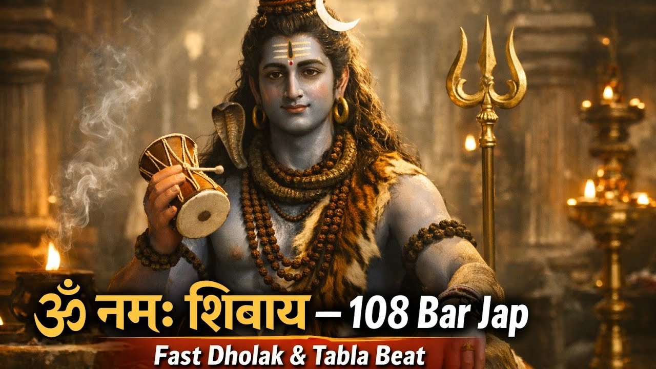 ॐ नमः शिवाय – 108 बार जाप | Fast Dholak & Tabla Beat@vbeatz-V #viral #mahadev #trending #bhakti 