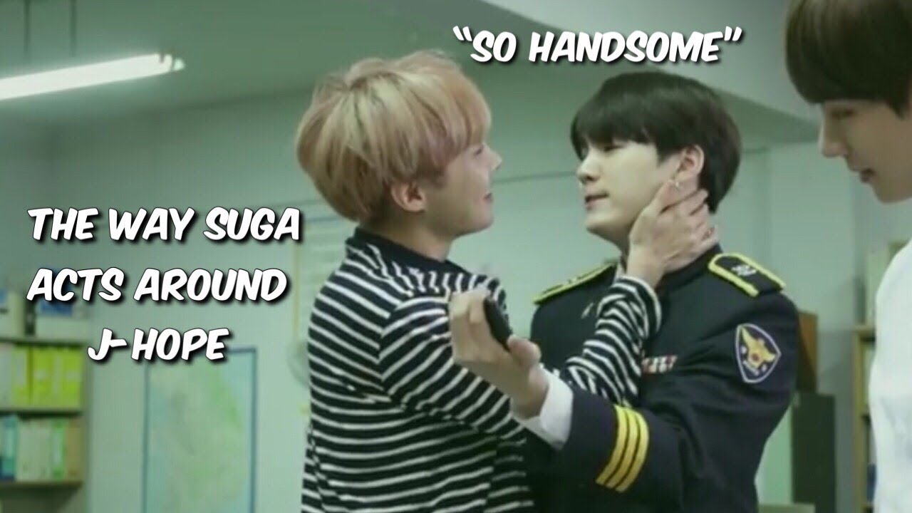 the way suga acts around j-hope