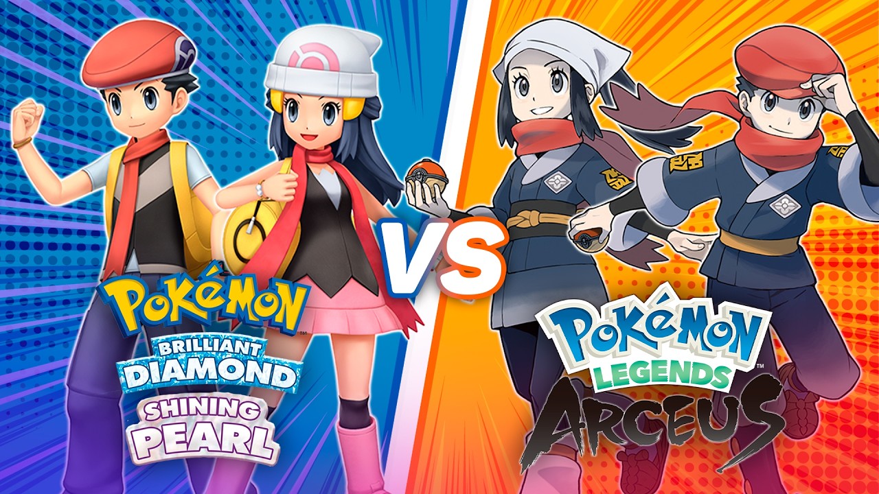 QUAL É O MELHOR? Pokémon Legends Arceus ou Pokémon Brilliant Diamond e Shining Pearl?
