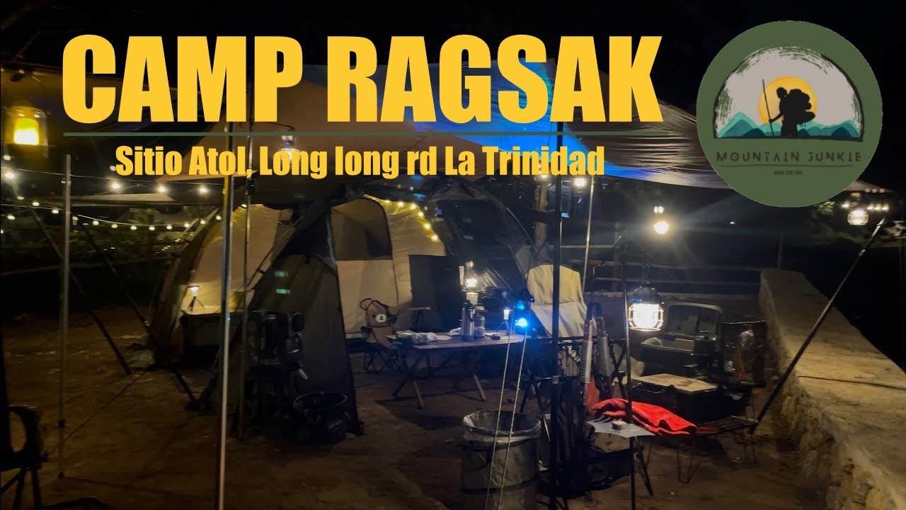 4K | CAMP RAGSAK benguet | car camping, fog, sunset | Tomount Tent | Hyundai kona | Steak | Sisig!