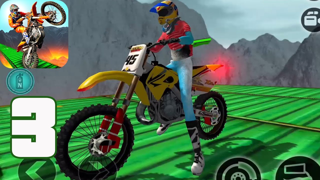 Impossible Motor Bike Tracks New Motor Bike Unlocked - Gameplay Walkthrough Part 3(iOS, Android)