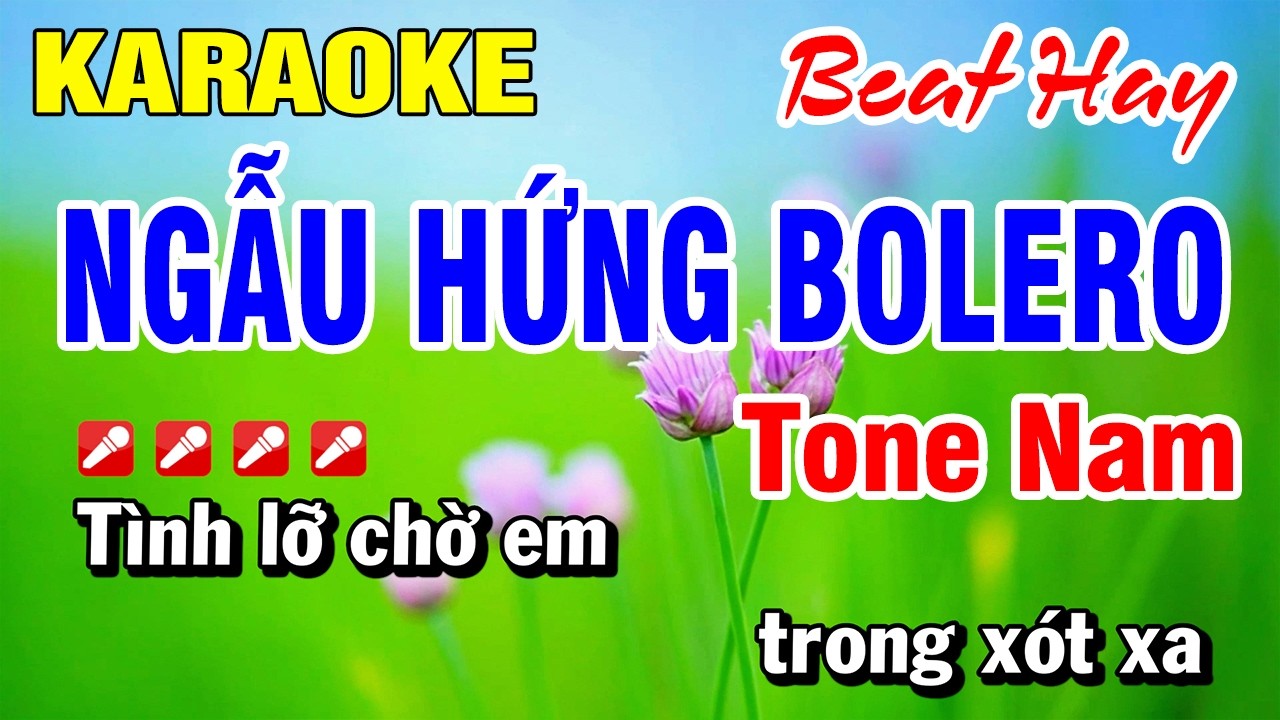 Karaoke Nhạc Sống Tone Nam Ngẫu Hứng Bolero (Beat Hay) Hoài Phong Organ