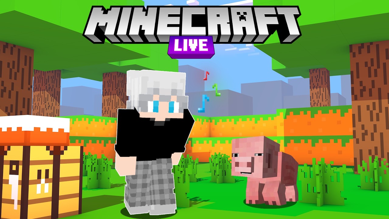 LIVE DE MINECRAFT BORA JOGAR?