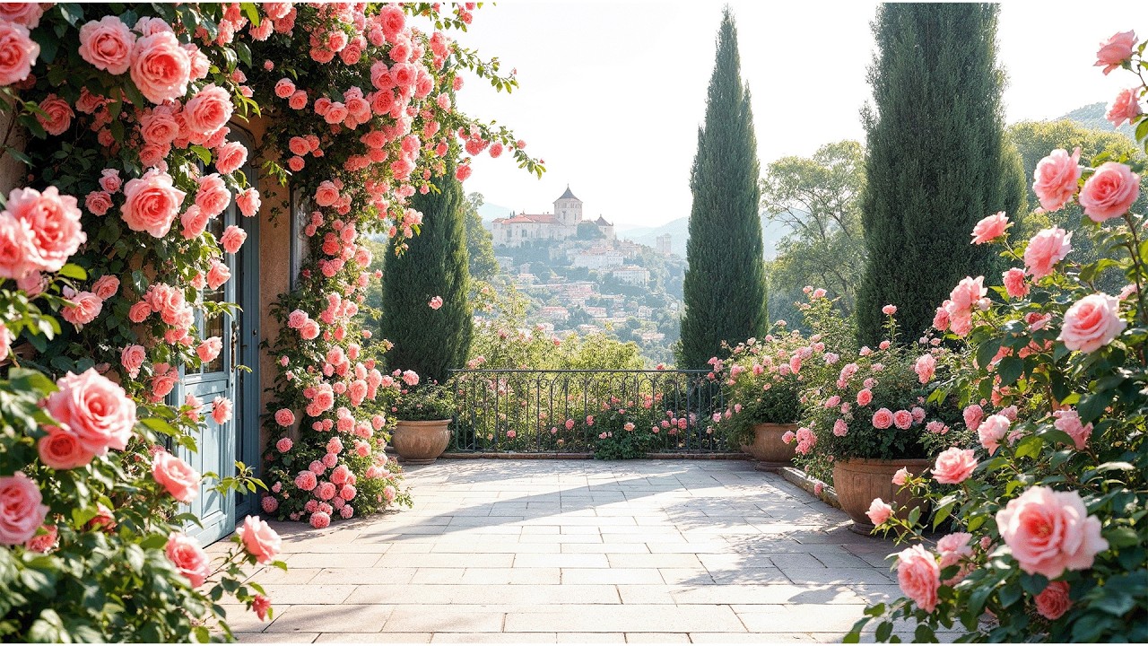 Lumière Rosevale Provence A Cinematic Rose Garden Walking Tour in 4K
