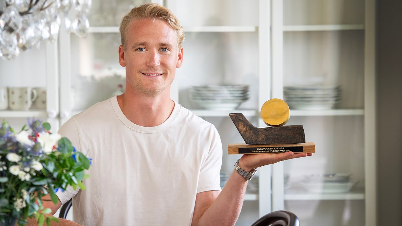 Gustav Forsling tilldelas Guldpucken 2024