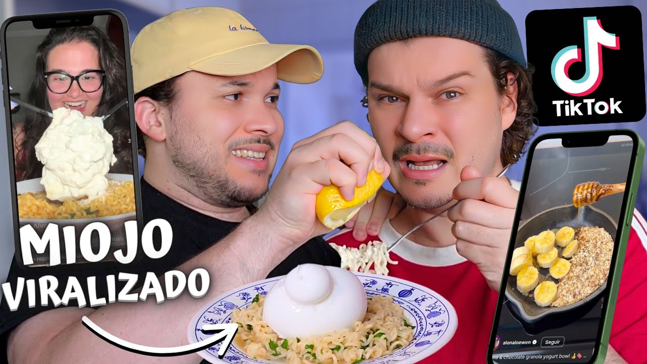 COMIDAS VIRALIZADAS DO TIKTOK: MIOJO COM BURRATA E LIMÃO E BANANA FRITA COM CHOCOLATE - Vale a pena?