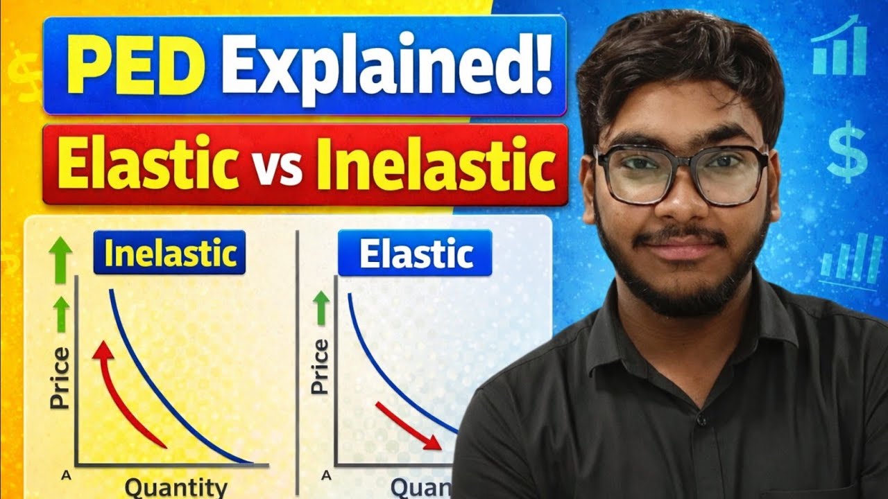 Economics Part 1 Numerical On PED || Price Elasticity of Demand (PED) Explained Clearly