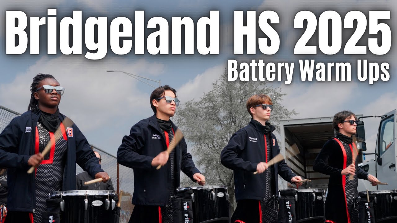 Bridgeland HS Drumline 2025 Warm Ups