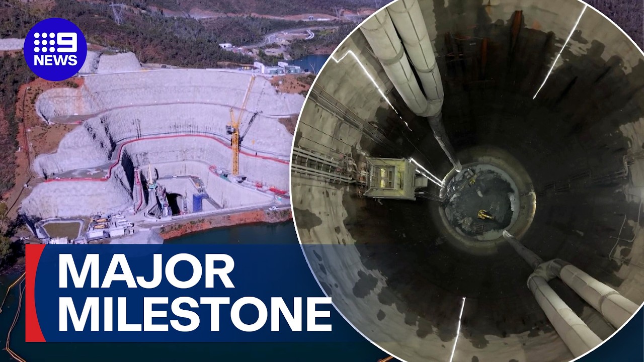 Snowy Hydro 2.0 hits major milestone | 9 News Australia