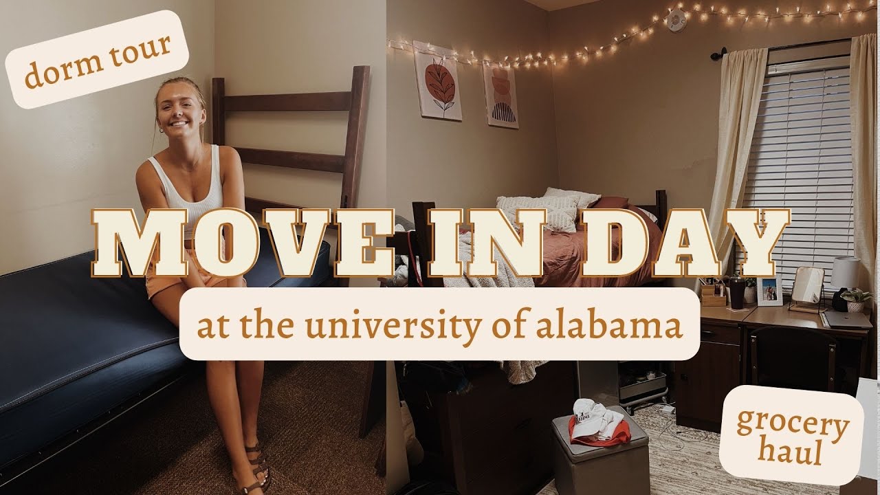MOVE IN DAY AT UA | dorm tour + grocery haul