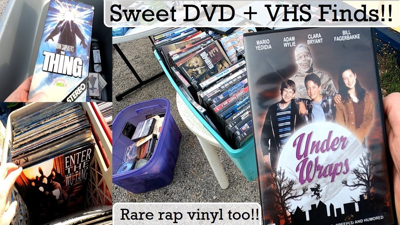 Out of print DVD Hunting at the Flea Market - Score Rap CD's + Vinyl and Video Games too!
