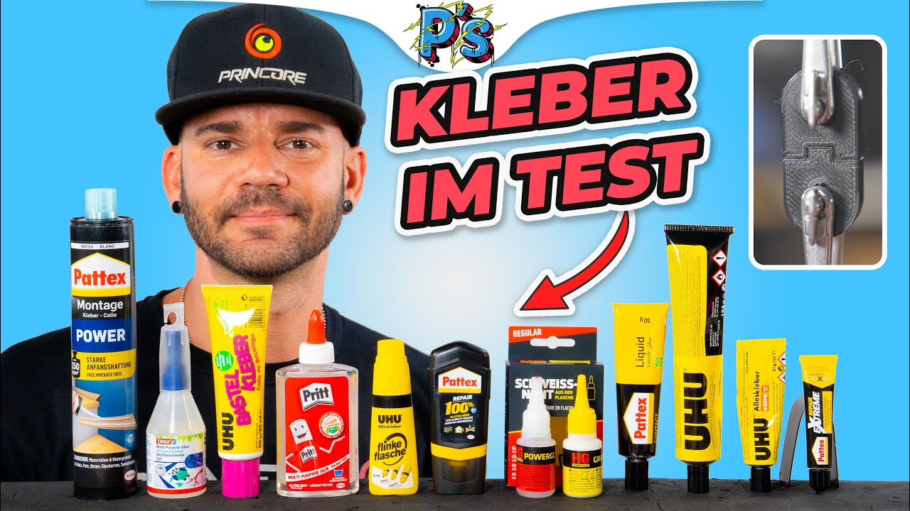 Ich teste alle Kleber - wer gewinnt? ÜBERRASCHUNG! [PLA / PETG / NYLON 3D Druck]