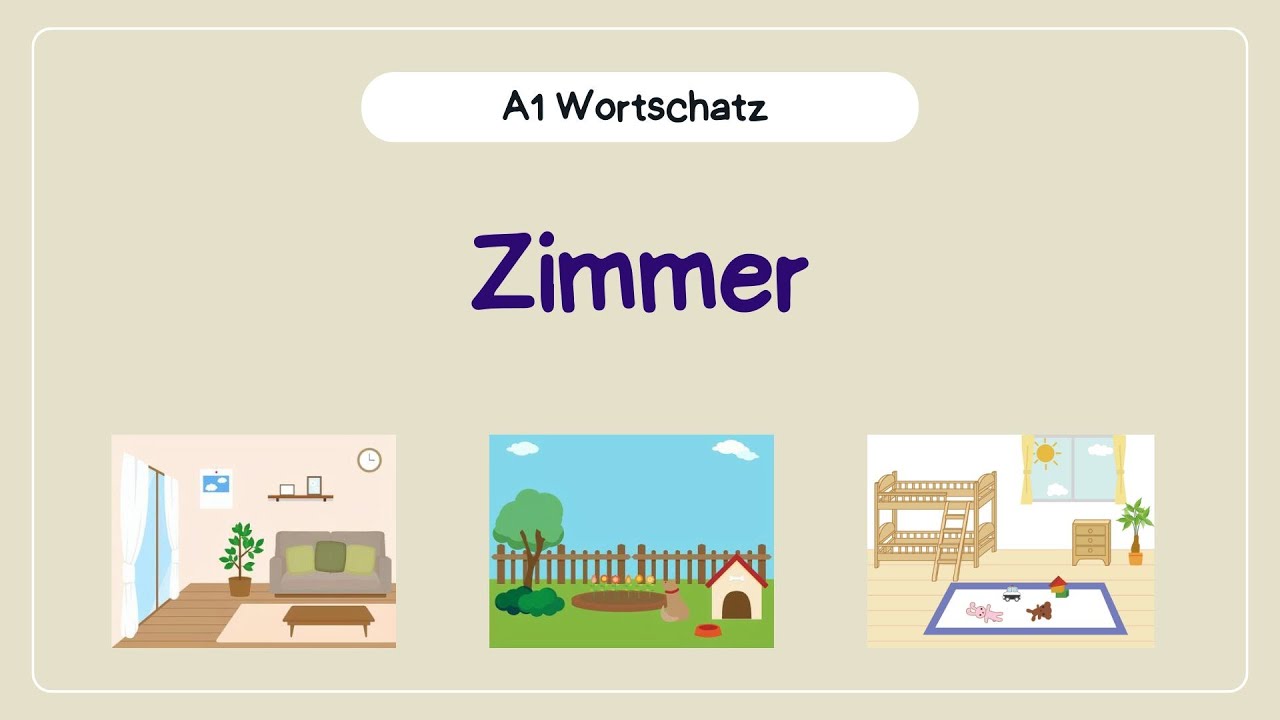 （日本語字幕）Learn German with Pictures: rooms | 部屋に関するドイツ語単語